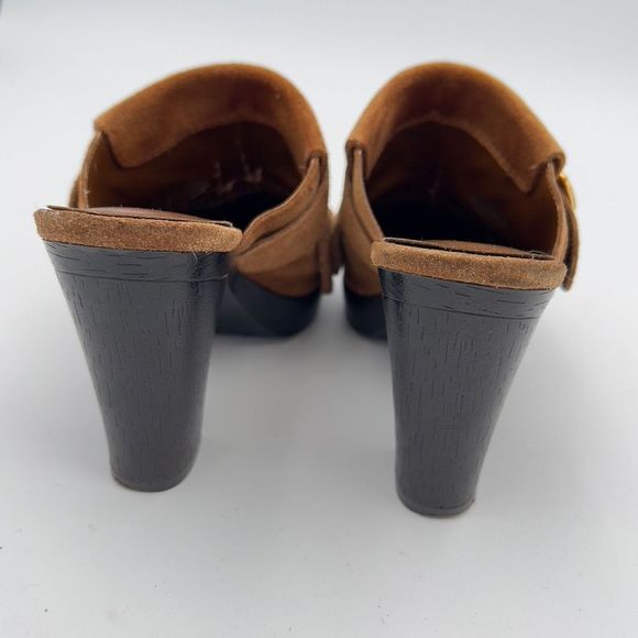 UNISA CLOG HEELS WOMEN’s 6.5 Camel Brown Western - Picture 6 of 8